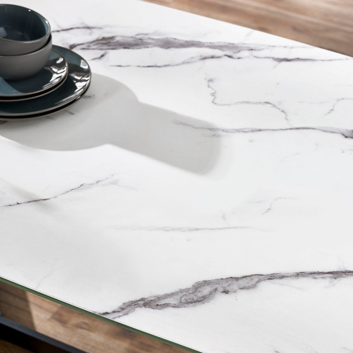 Olympus Dining Table - White Marble