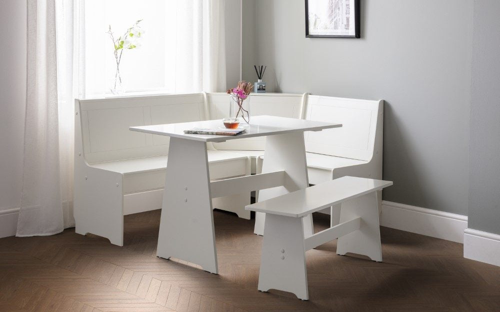 Newport Corner Dining Set - Surf White