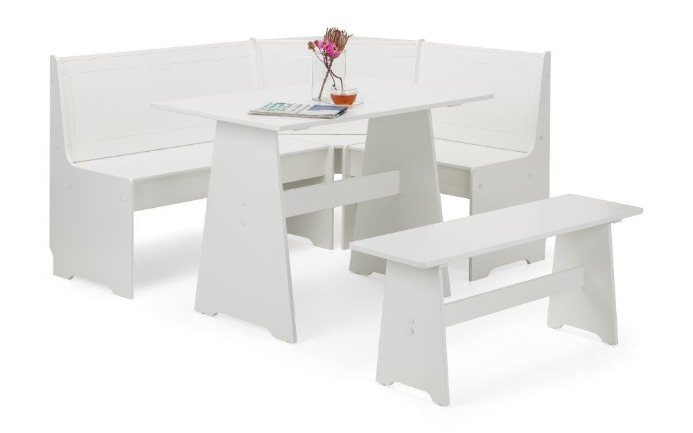 Newport Corner Dining Set - Surf White