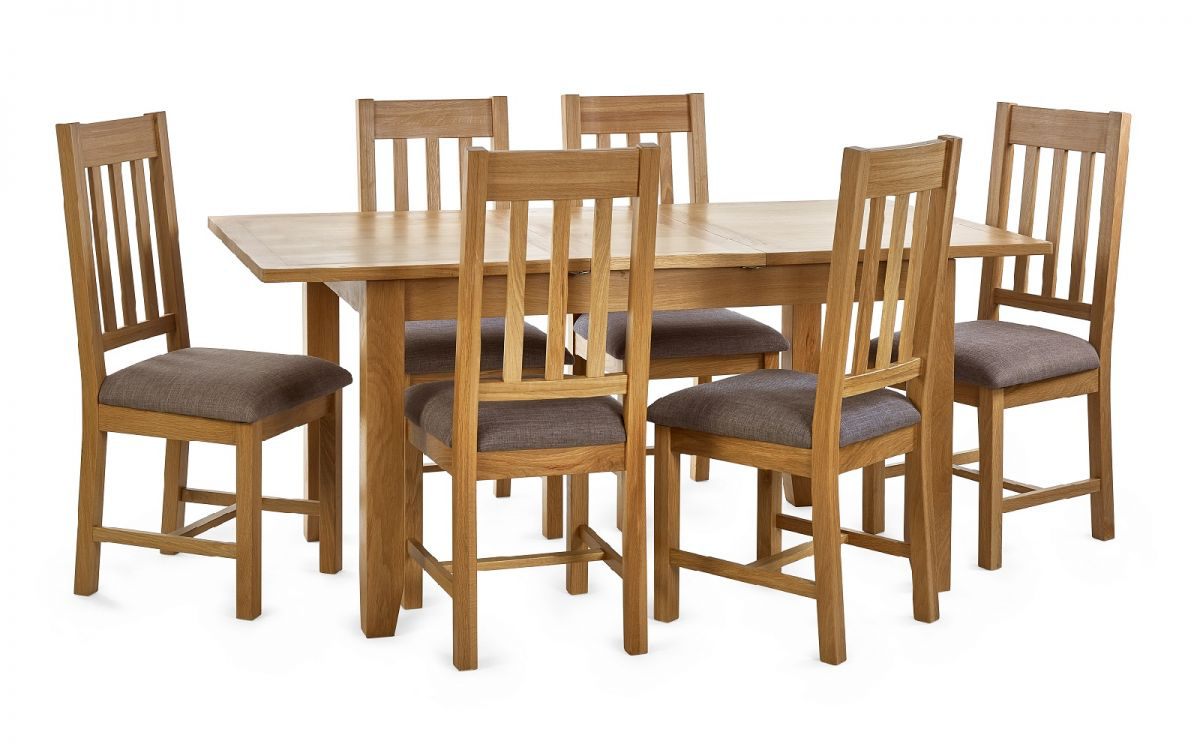 Mallory Extending Dining Table & 6 Mallory Dining Chairs