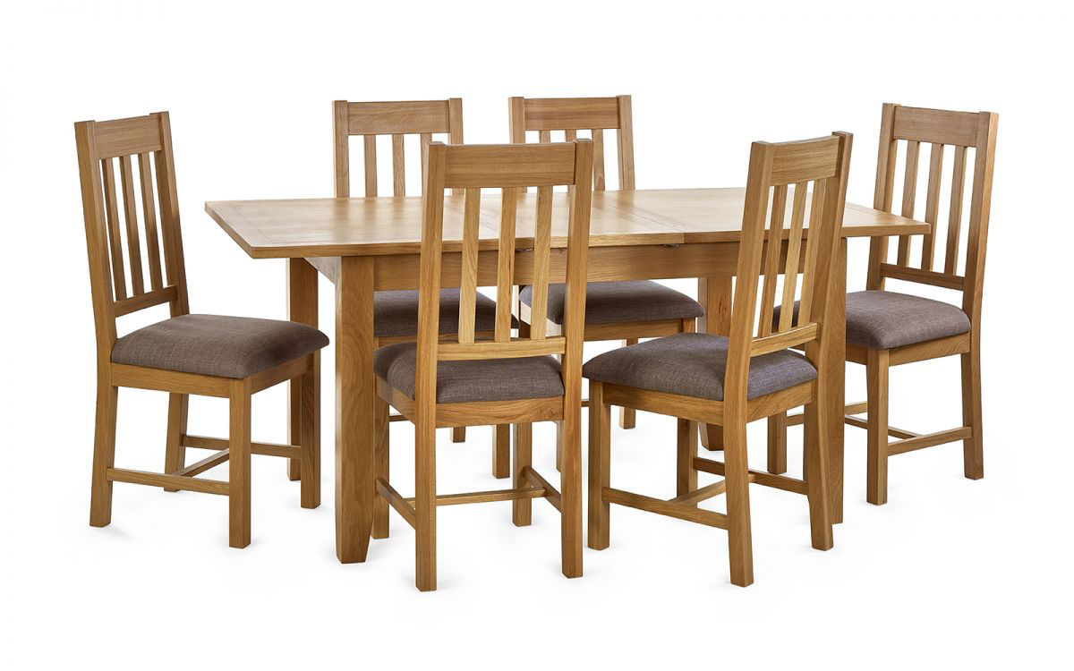 Mallory Extending Dining Table & 6 Mallory Dining Chairs