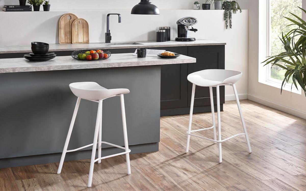 Renzo Bar Stool - White