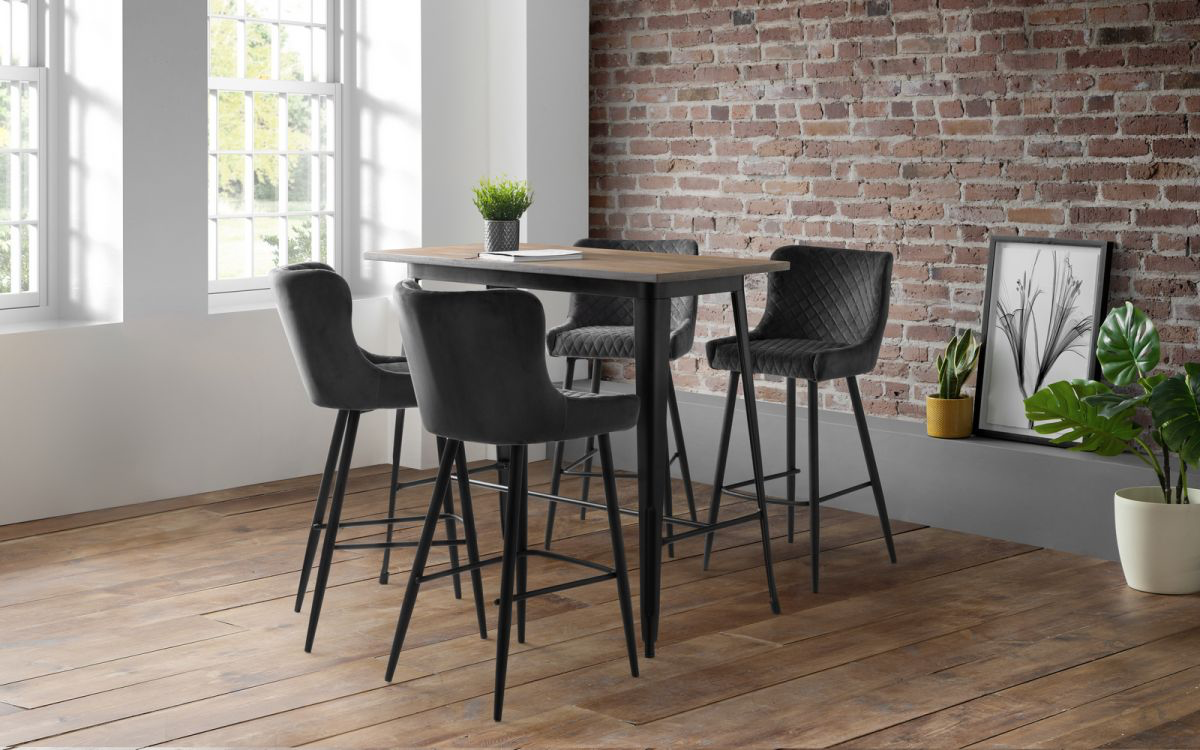 Luxe Bar Stool - Grey