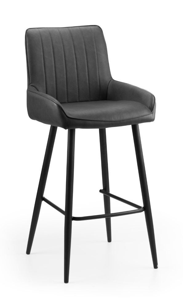 Soho Barstool Black Faux Leather