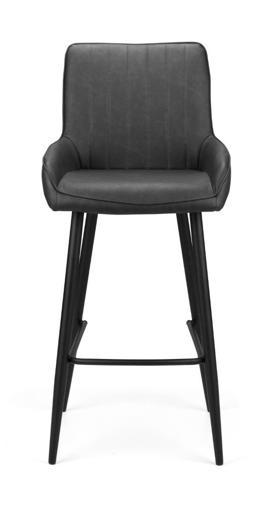 Soho Barstool Black Faux Leather