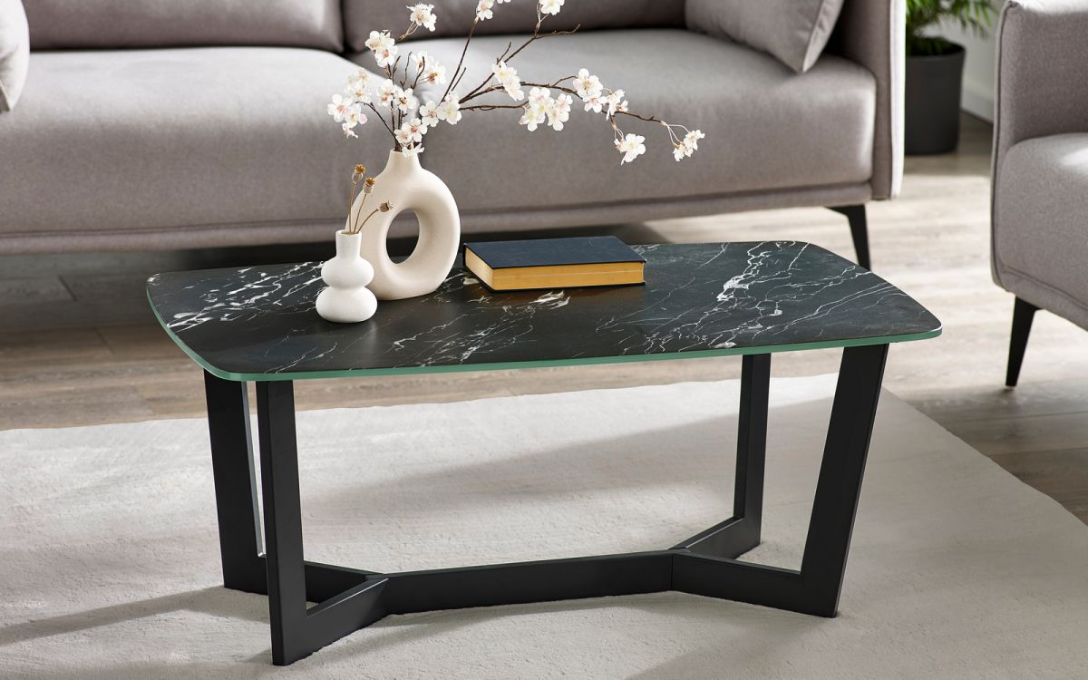 Olympus Coffee Table - Black Marble