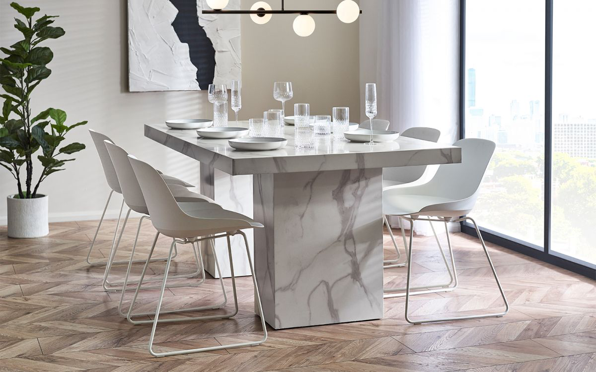 Rome Dining Table - White