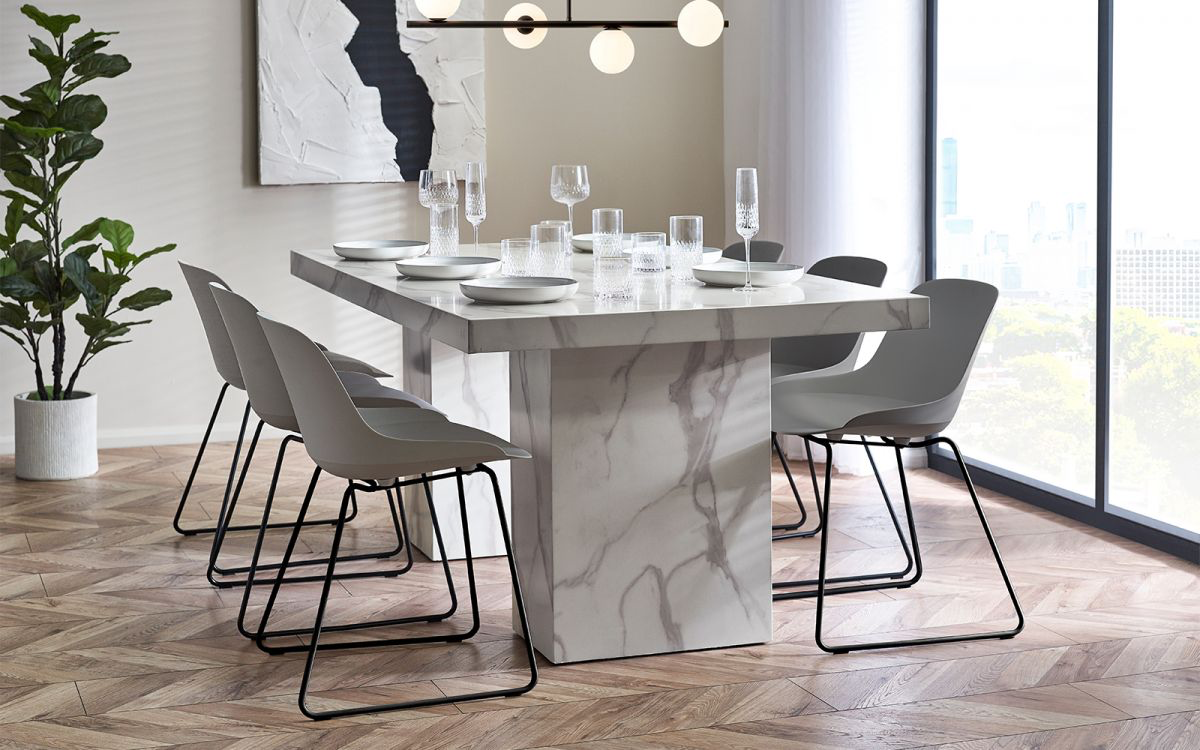 Rome Dining Table - White