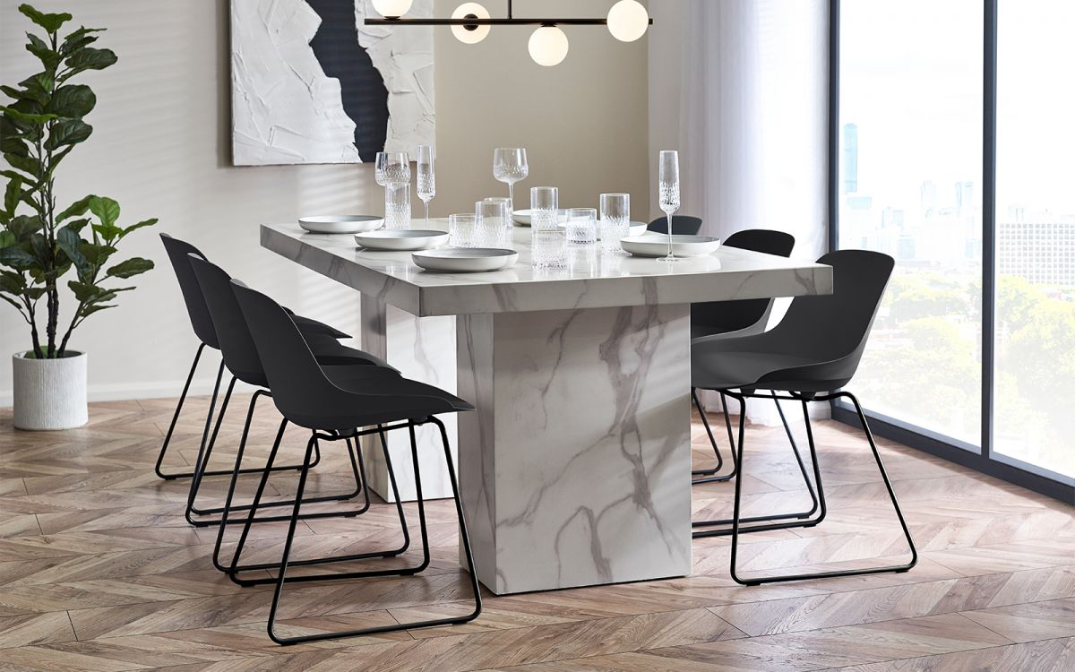 Rome Dining Table - White