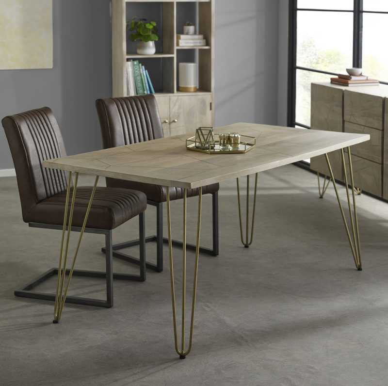 Light Gold Dining Table