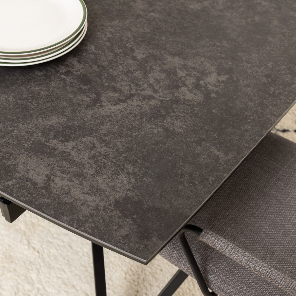 Blackburn Black Ceramic Dining Table