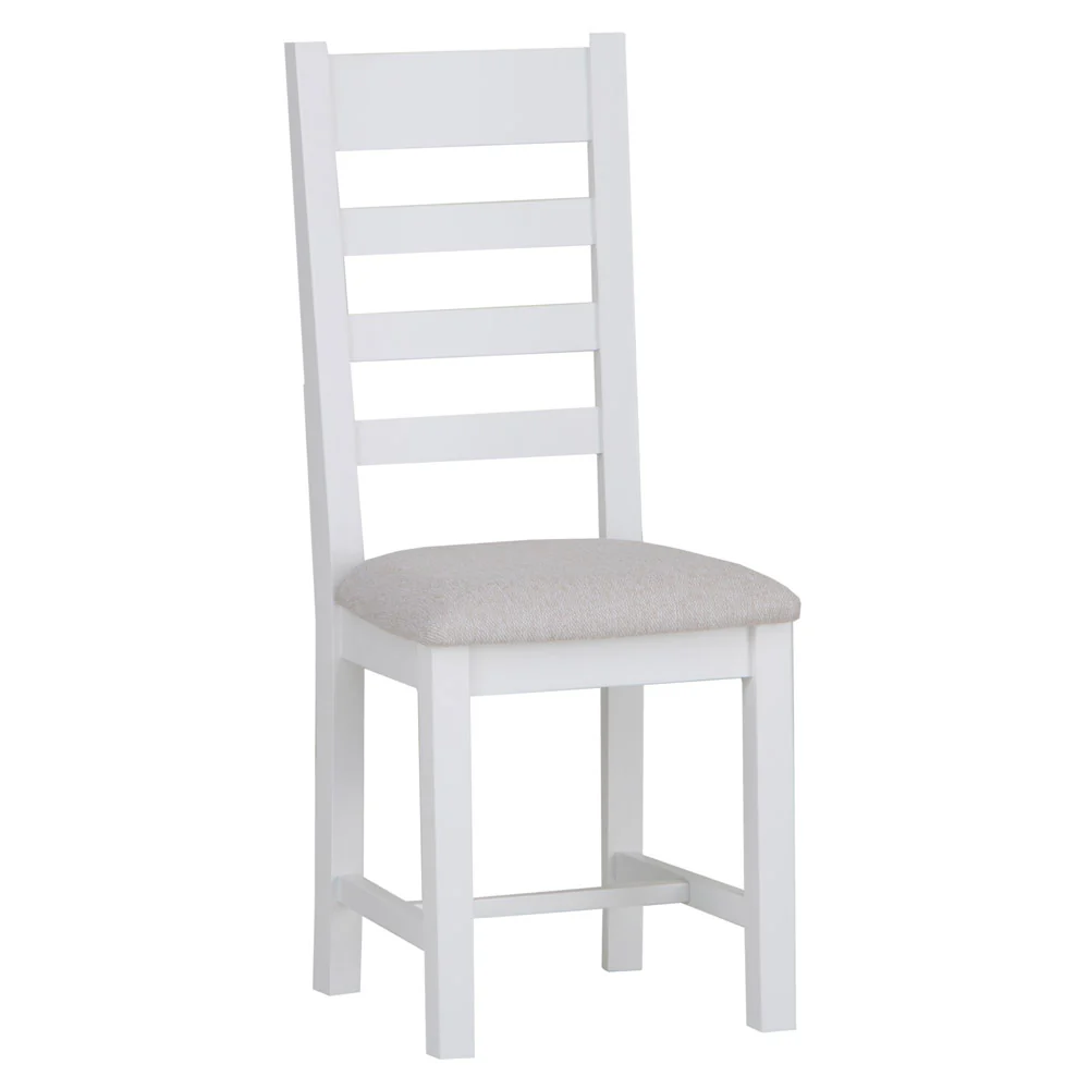 Ladder Back Dining Chair White