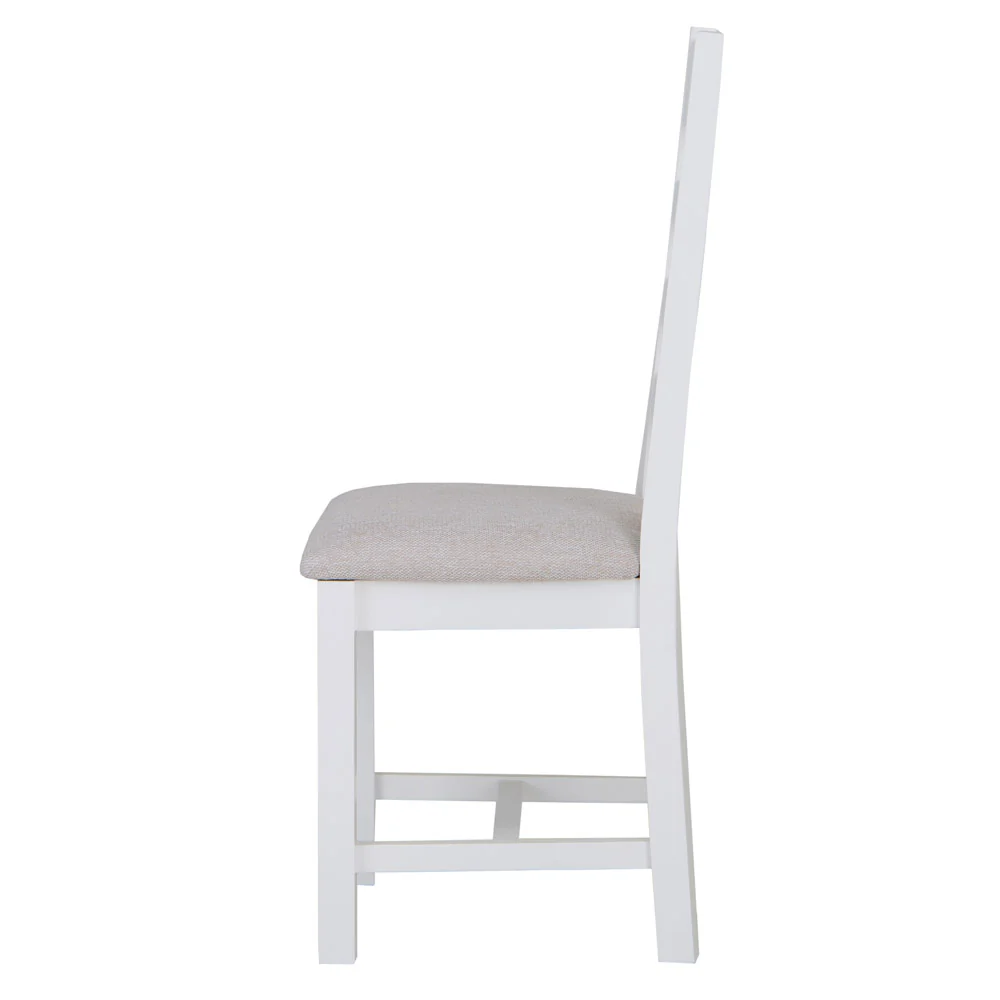 Ladder Back Dining Chair White