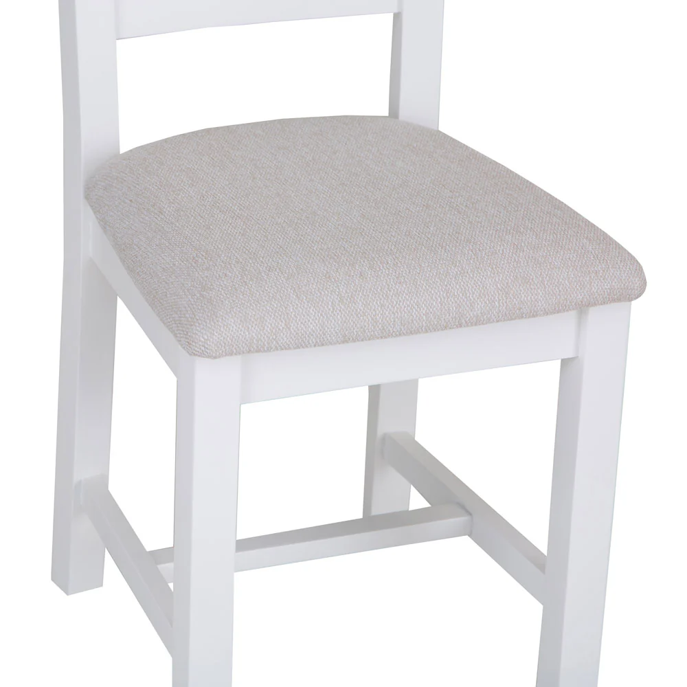 Ladder Back Dining Chair White