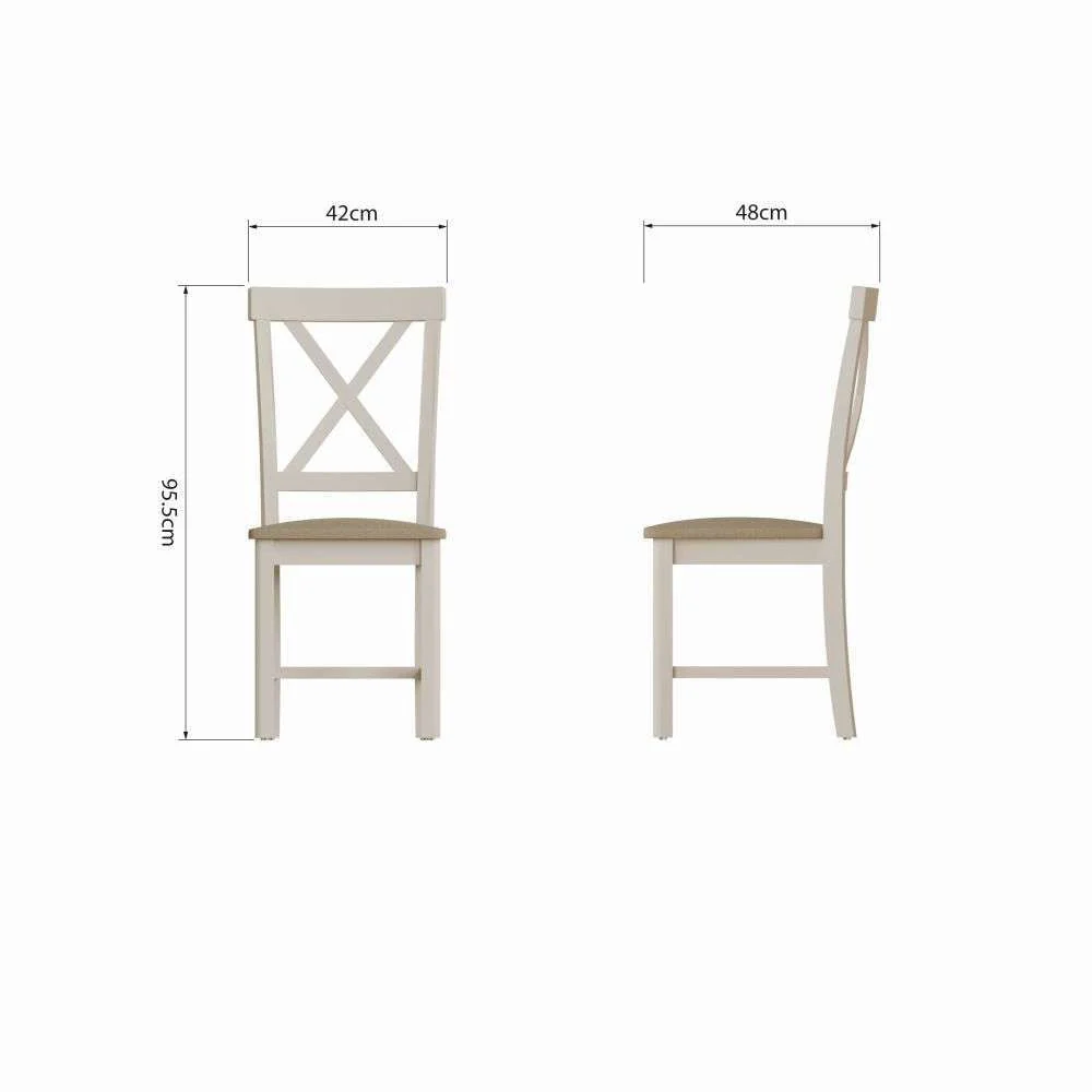 Cross Back Dining Chair Truffle