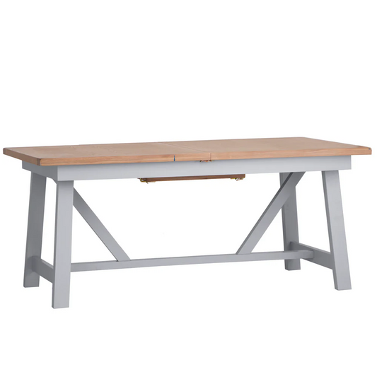 Refectory Butterfly Extending Table Grey