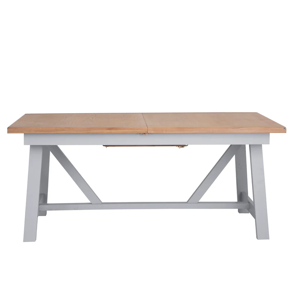 Refectory Butterfly Extending Table Grey