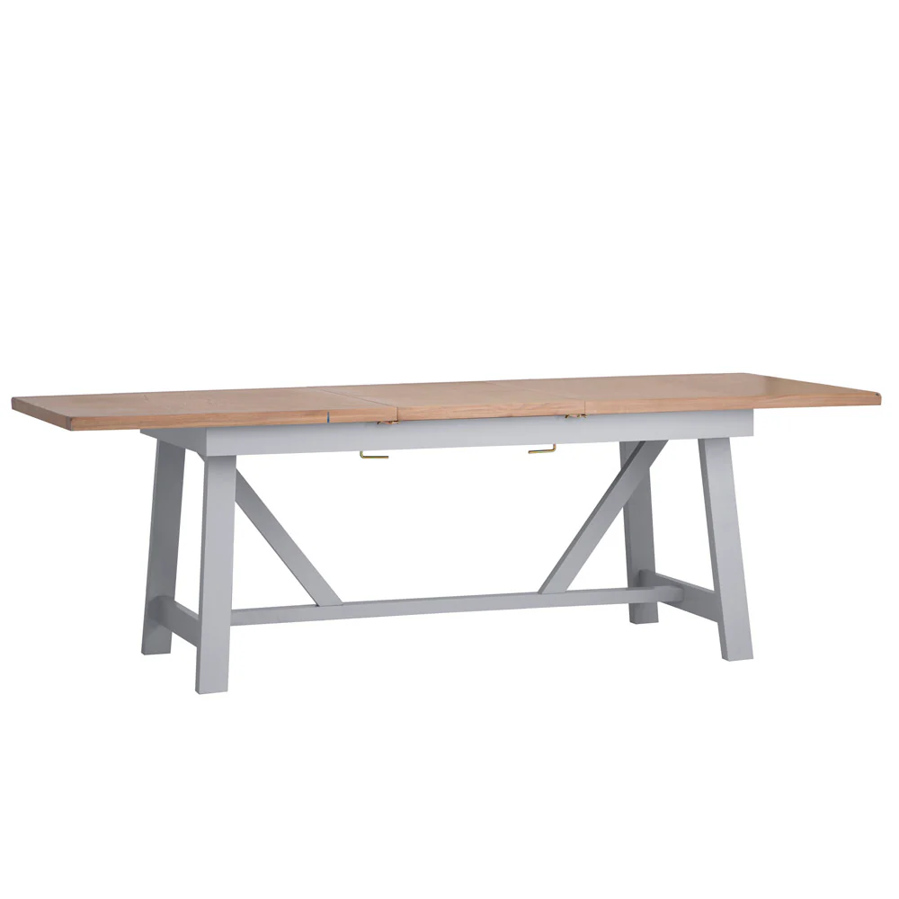 Refectory Butterfly Extending Table Grey