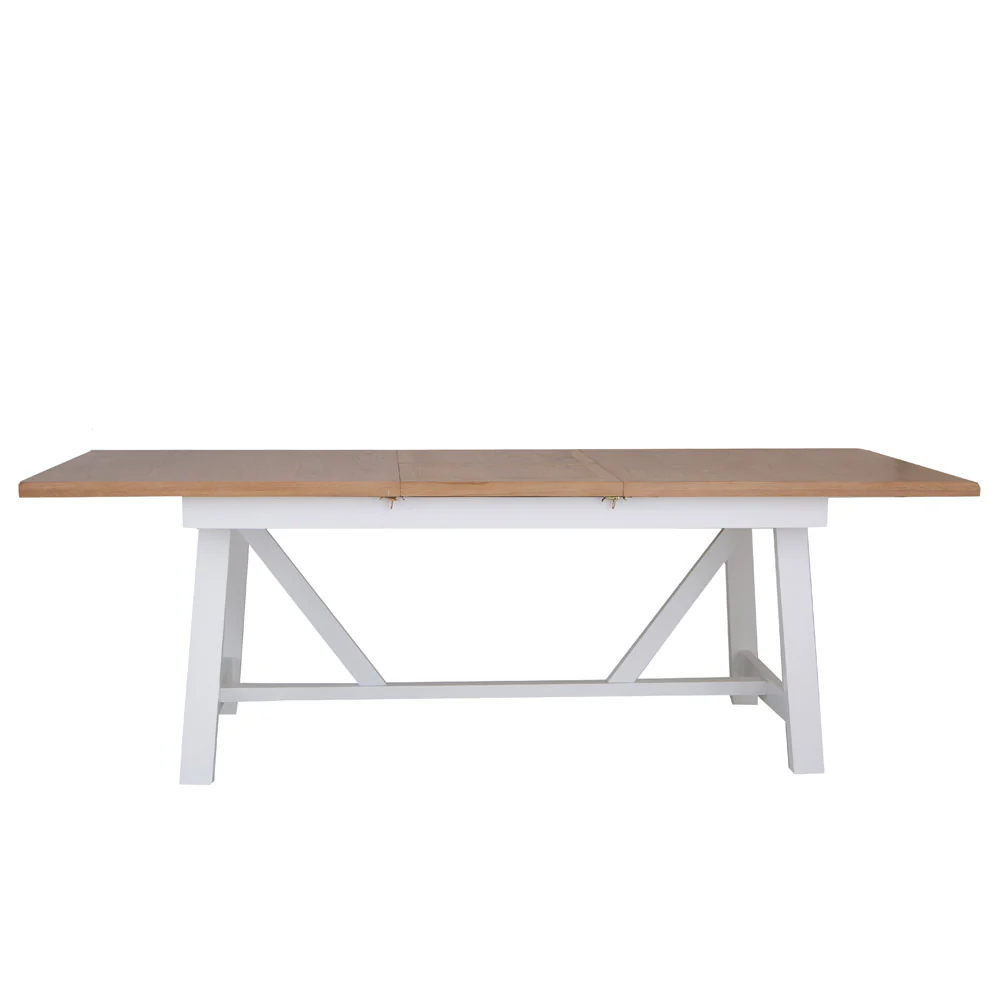 Refectory Butterfly Extending Table White