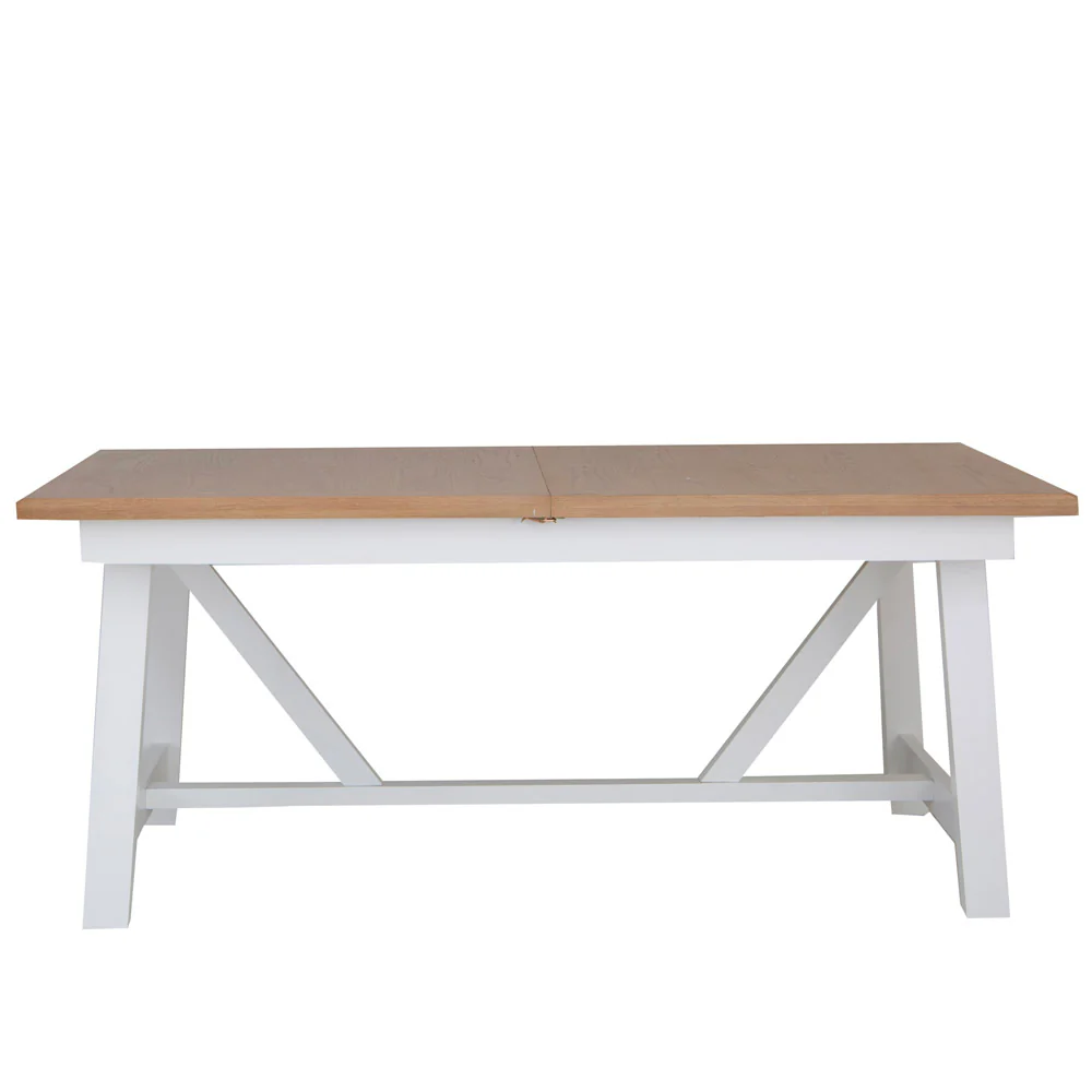 Refectory Butterfly Extending Table White