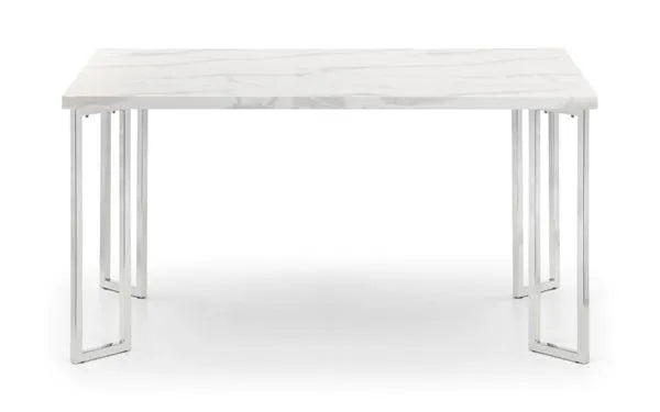 Positano Marble & Chrome Dining Table